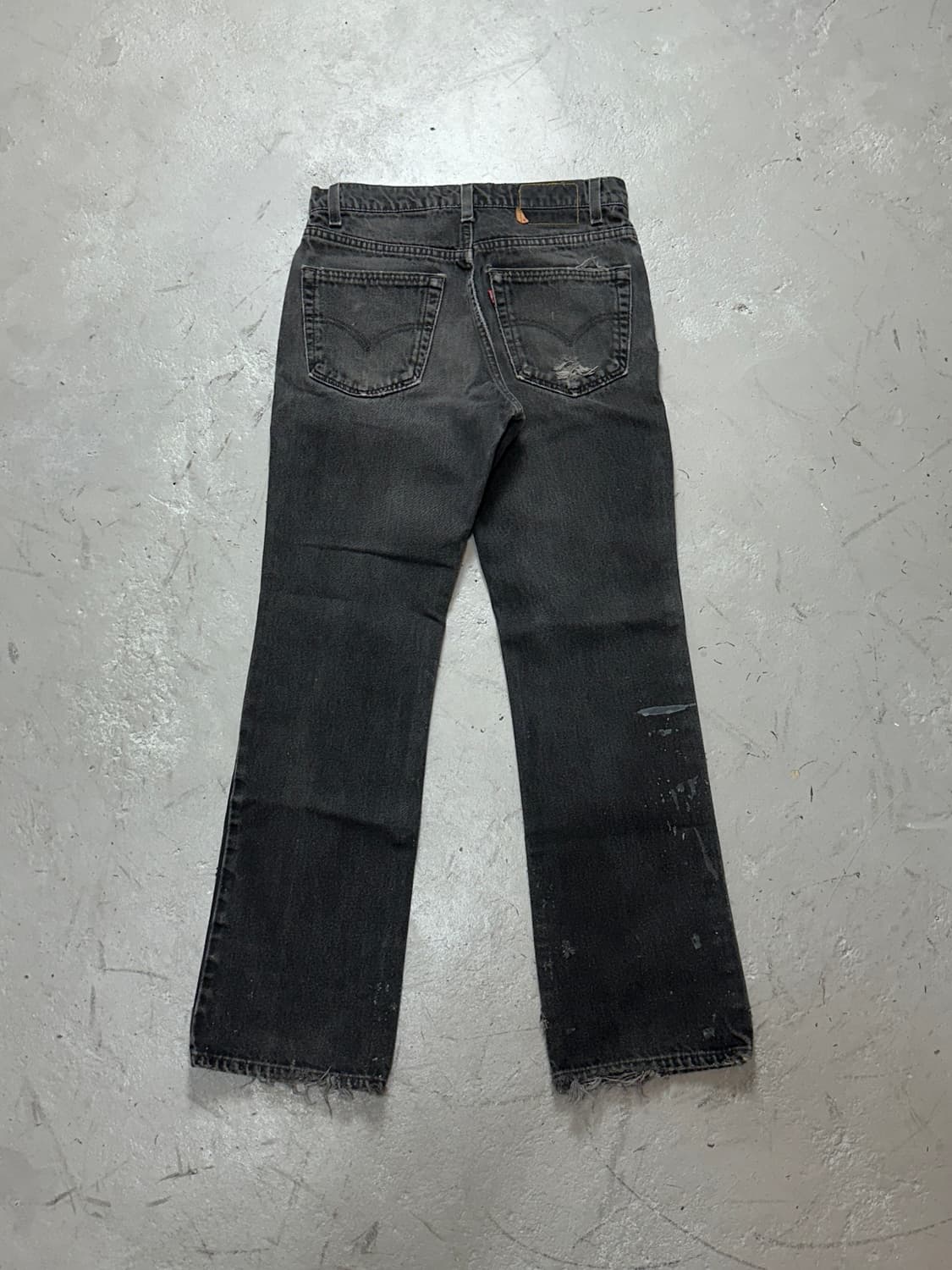 90's USA Made 리바이스 517 블랙 부츠컷 플레어진 상품이미지4