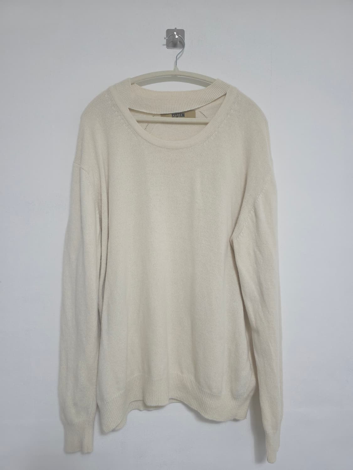 시스템 SYSTEM 레이어드넥 울캐시미어 니트 100ㅡ110 상품이미지1