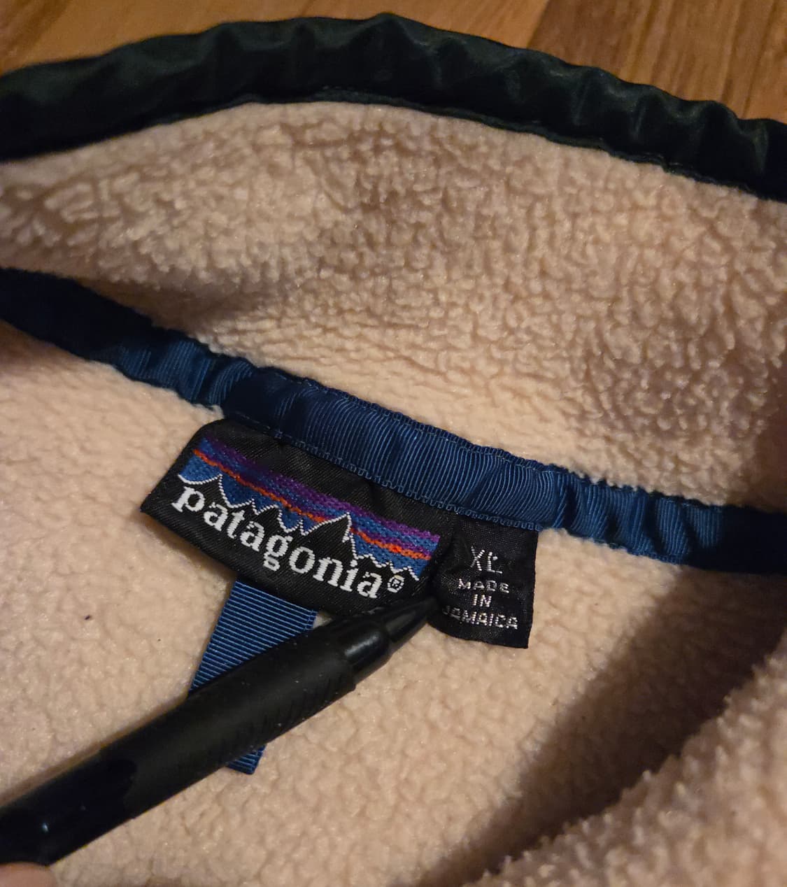 (XL)파타고니아 90s 아이보리/그린 신칠라 상품이미지4