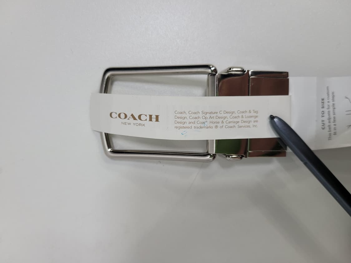 (새상품) COACH 코치 벨트 시그니처 엠보 블랙 F55158
 상품이미지9