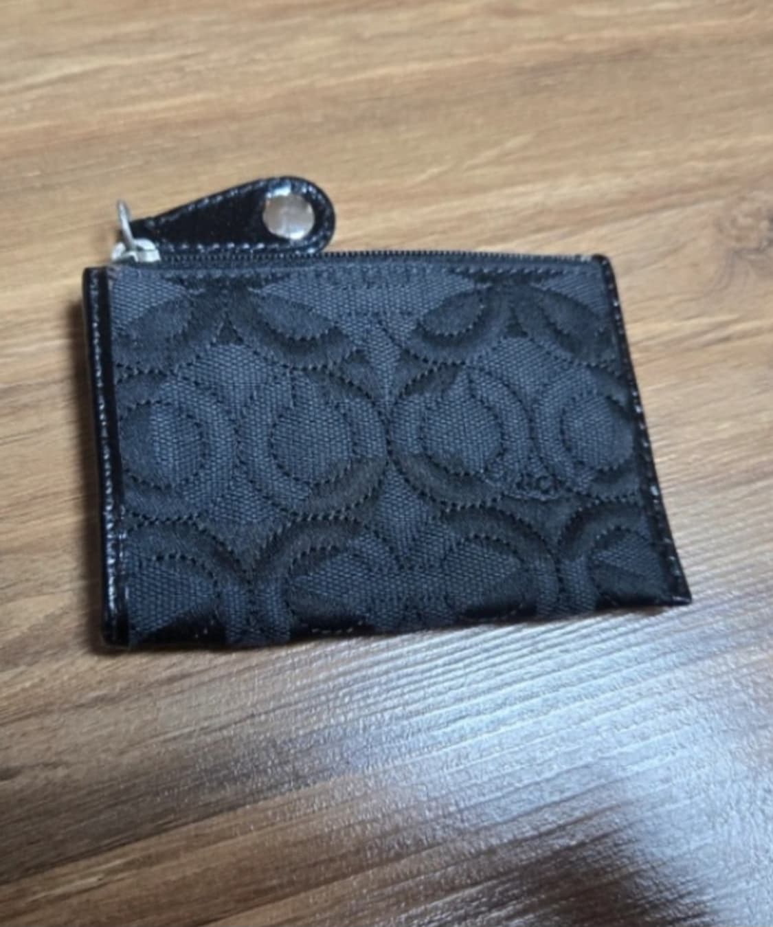 코치 블랙 시그니처 카드 지갑 - 블랙 [정품] 상품이미지2