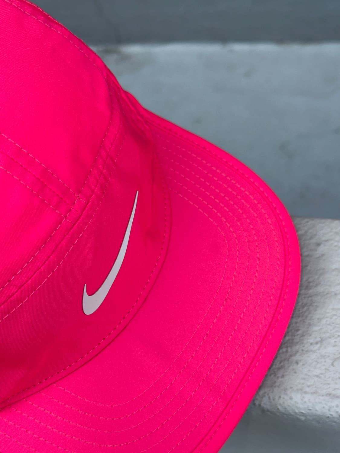 [S-M] NIKE 나이키 로고 핫핑크 캠프캡 러닝 모자 상품이미지5