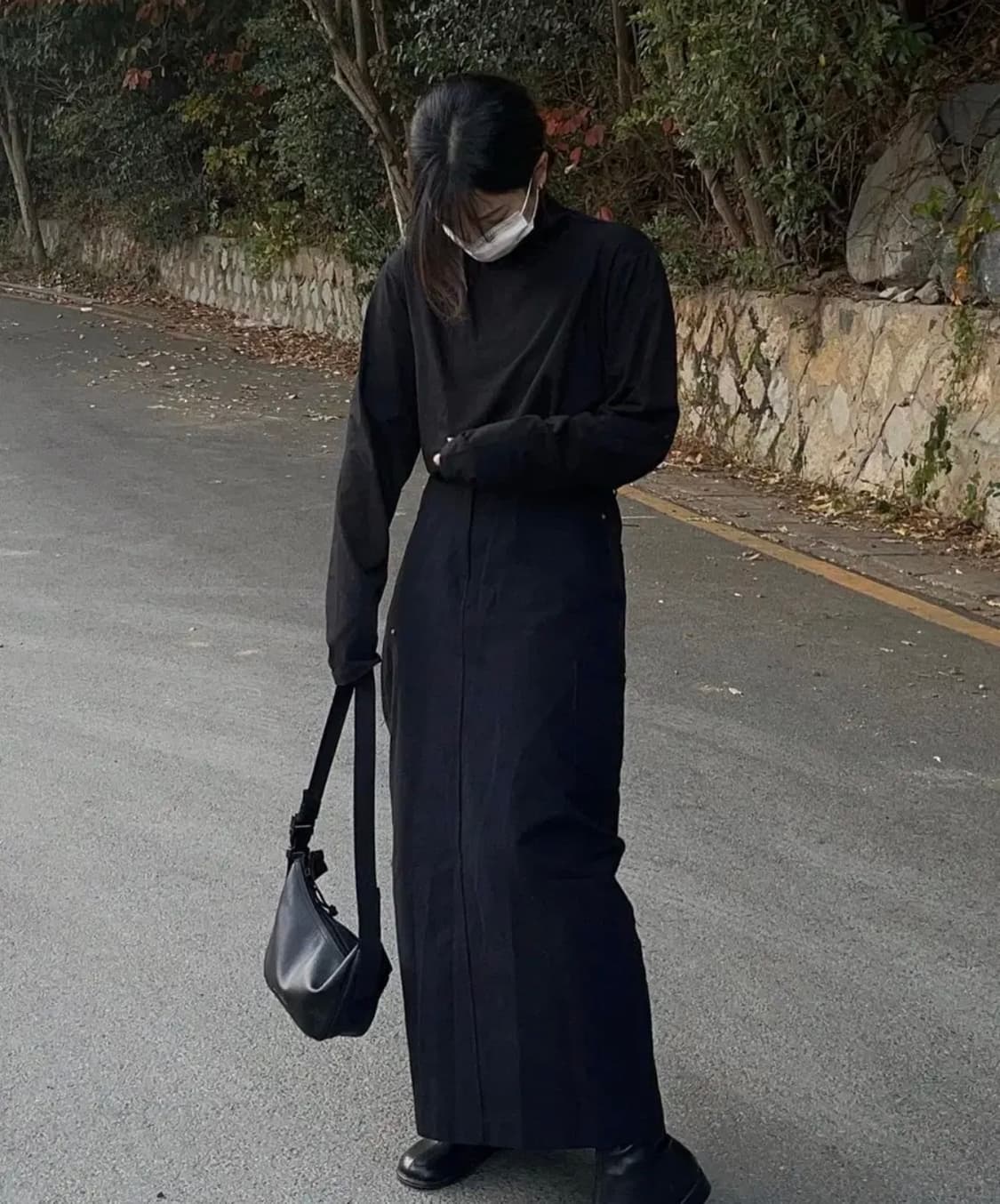 뮤젯(muzet) 피치원단 포켓 롱스커트(원가 50000원) 새상품 상품이미지1