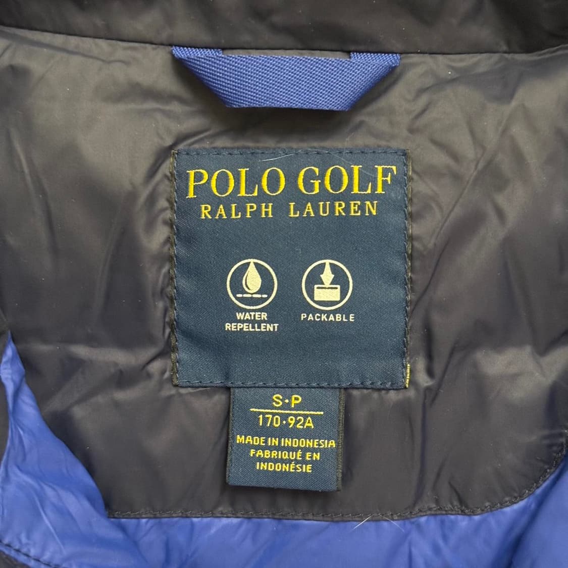 폴로 골프 패커블 방수 패딩조끼 상품이미지3