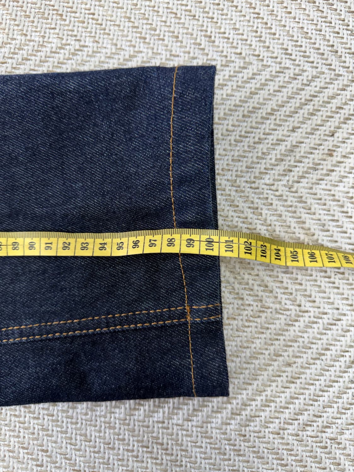 정품) 솔리드옴므 로고 진청 데님 청바지 48(32-33) 상품이미지9