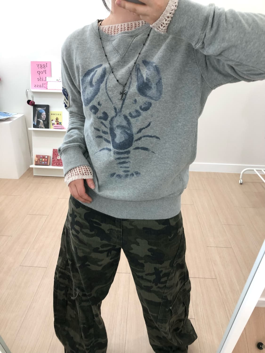 타미힐피거 y2k 카모 레이어드 코디 상품이미지2