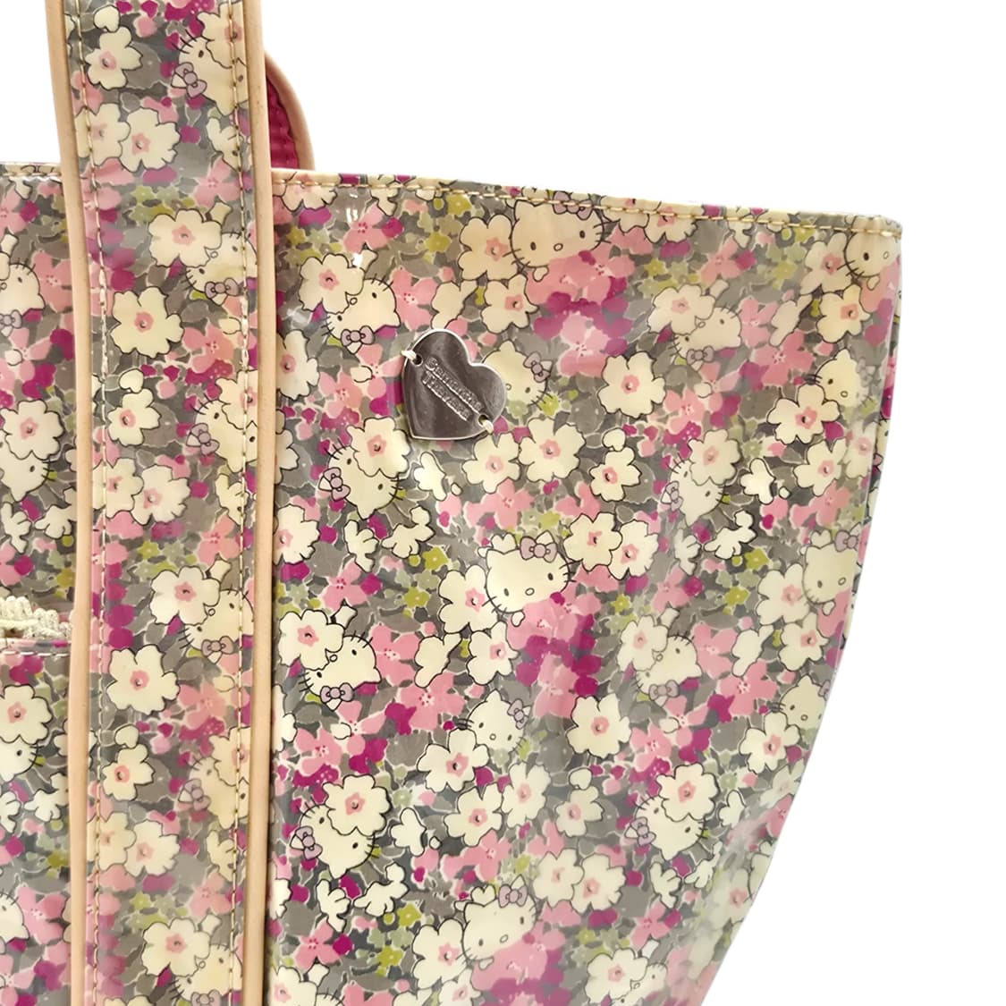 10s 키티 사만사타바사 플로랄 pvc 쇼퍼백 상품이미지4