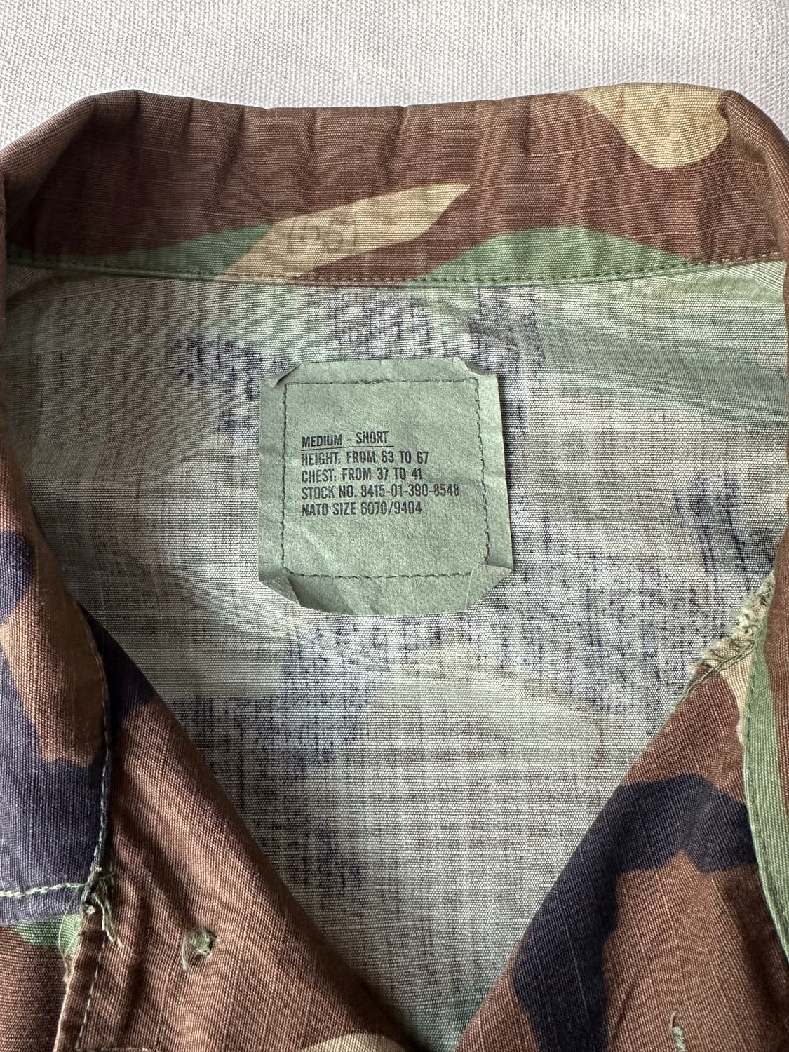 미군 우드랜드 BDU 자켓 M/S (100) 상품이미지4