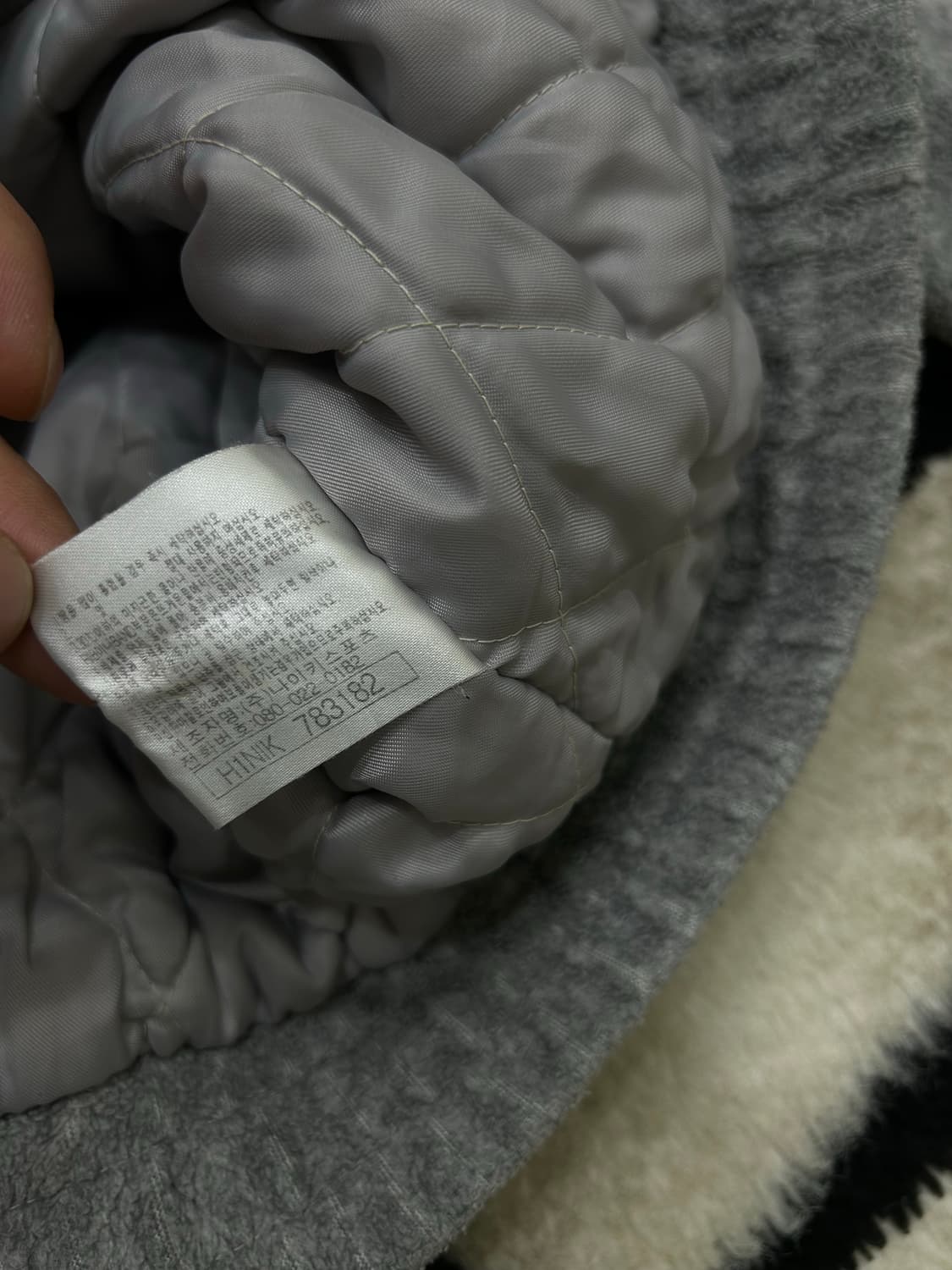 [L]나이키00s 빅로고 플리스 후드자켓/그레이 상품이미지8