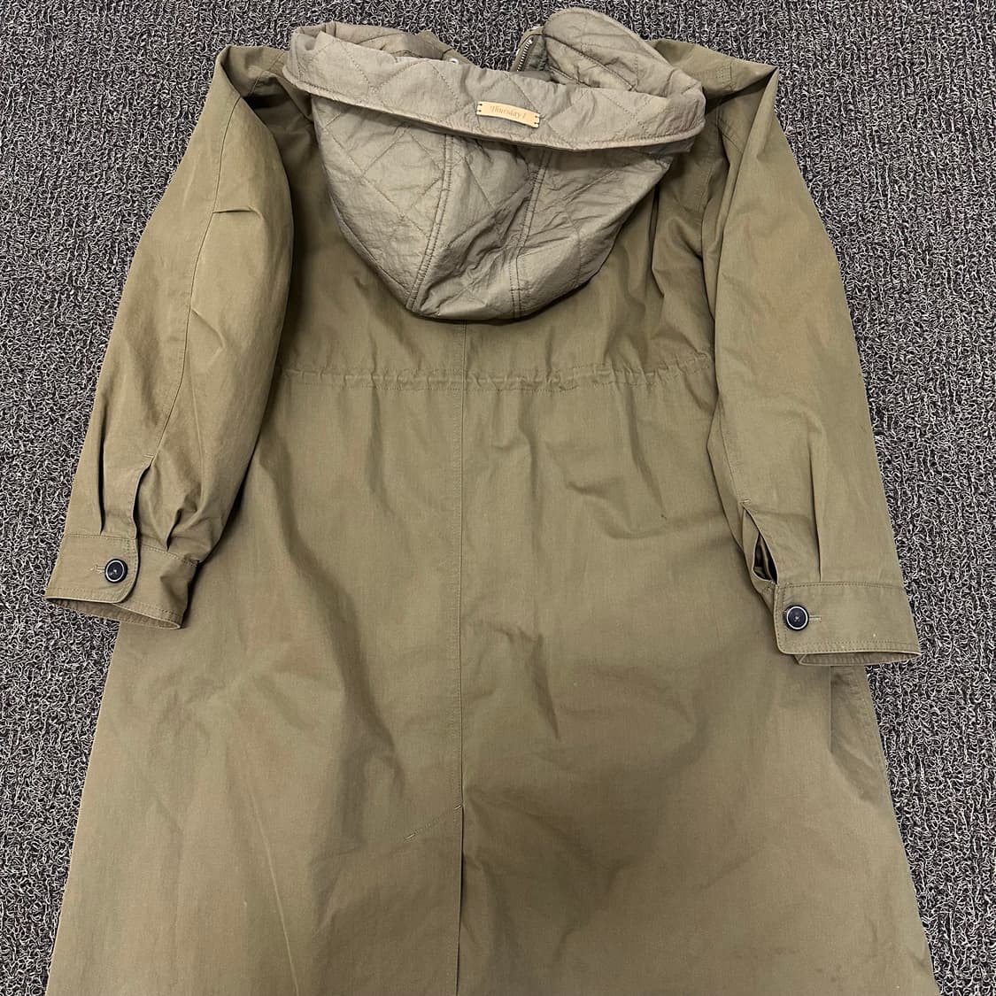 Thursday Island 써스데이 아일랜드 롱 야상 코트 카키 상품이미지4