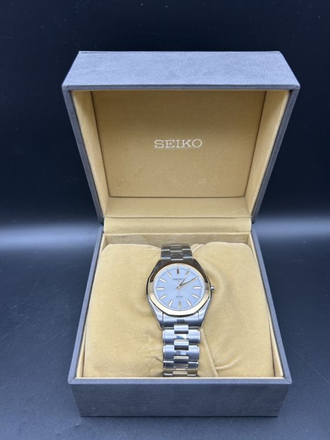 ​[풀박스/세이코] 우아한 골드 콤비 솔라 시계 판매합니다. 상품이미지1