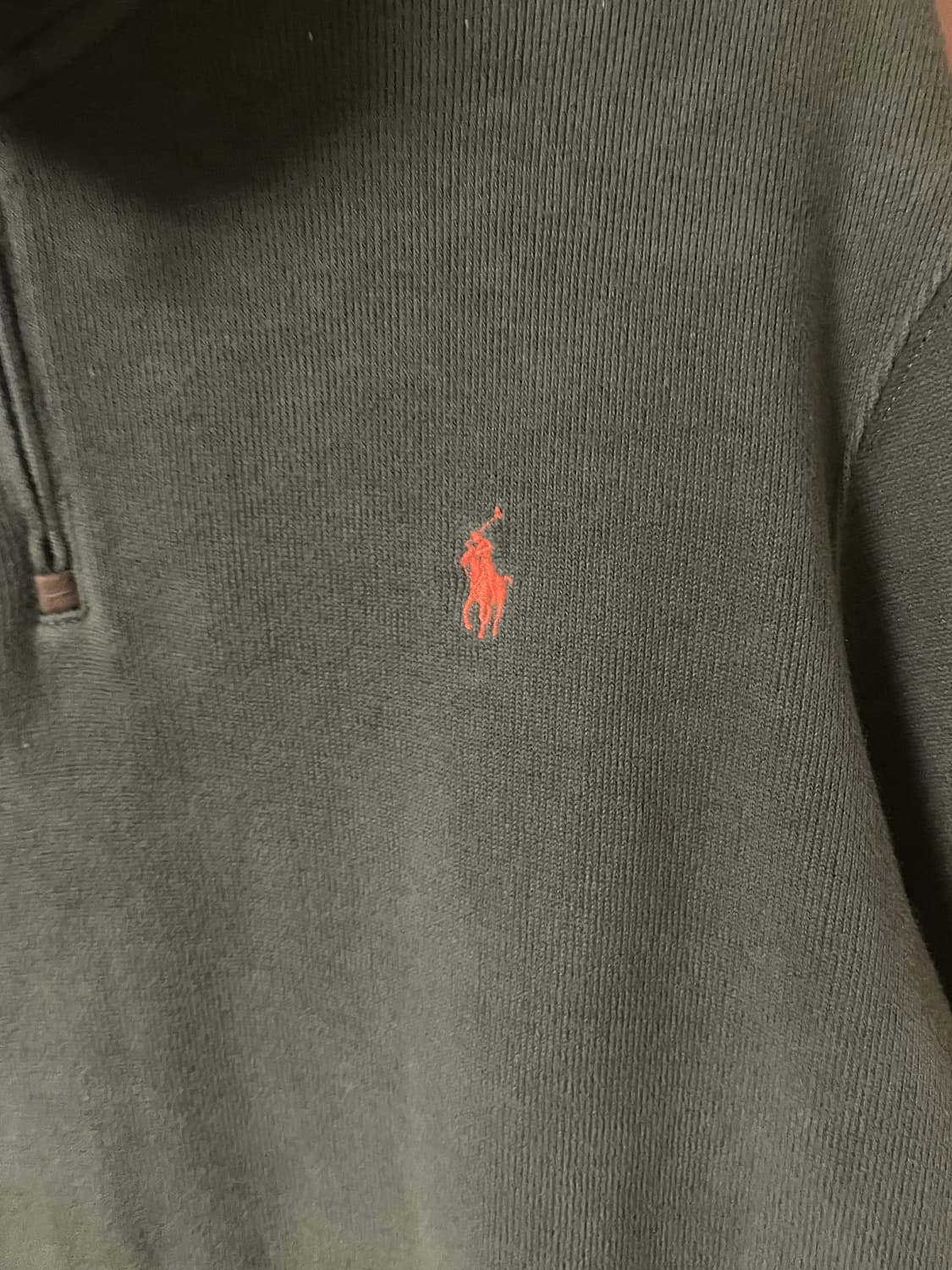 폴로랄프로렌 하프집업 니트 올리브 L 상품이미지2