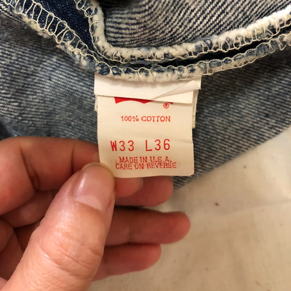 빈티지 리바이스 501 청바지 made in USA 상품이미지6