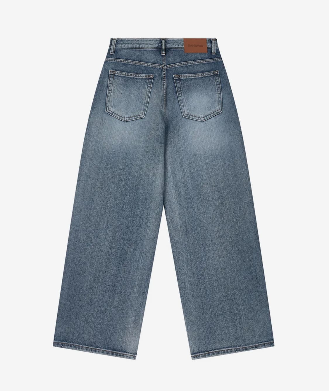 샌드릭 와이드 아웃 포켓 데님 팬츠 블루 S (미착용) 상품이미지4