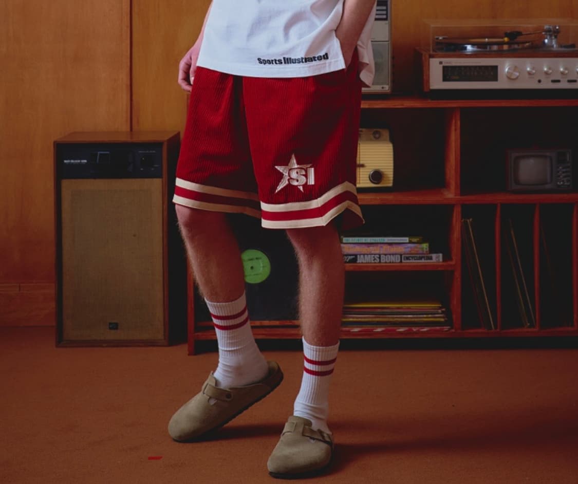 [SPORTS ILLUSTRATED] 코듀로이 바스켓볼 하프팬츠 상품이미지2