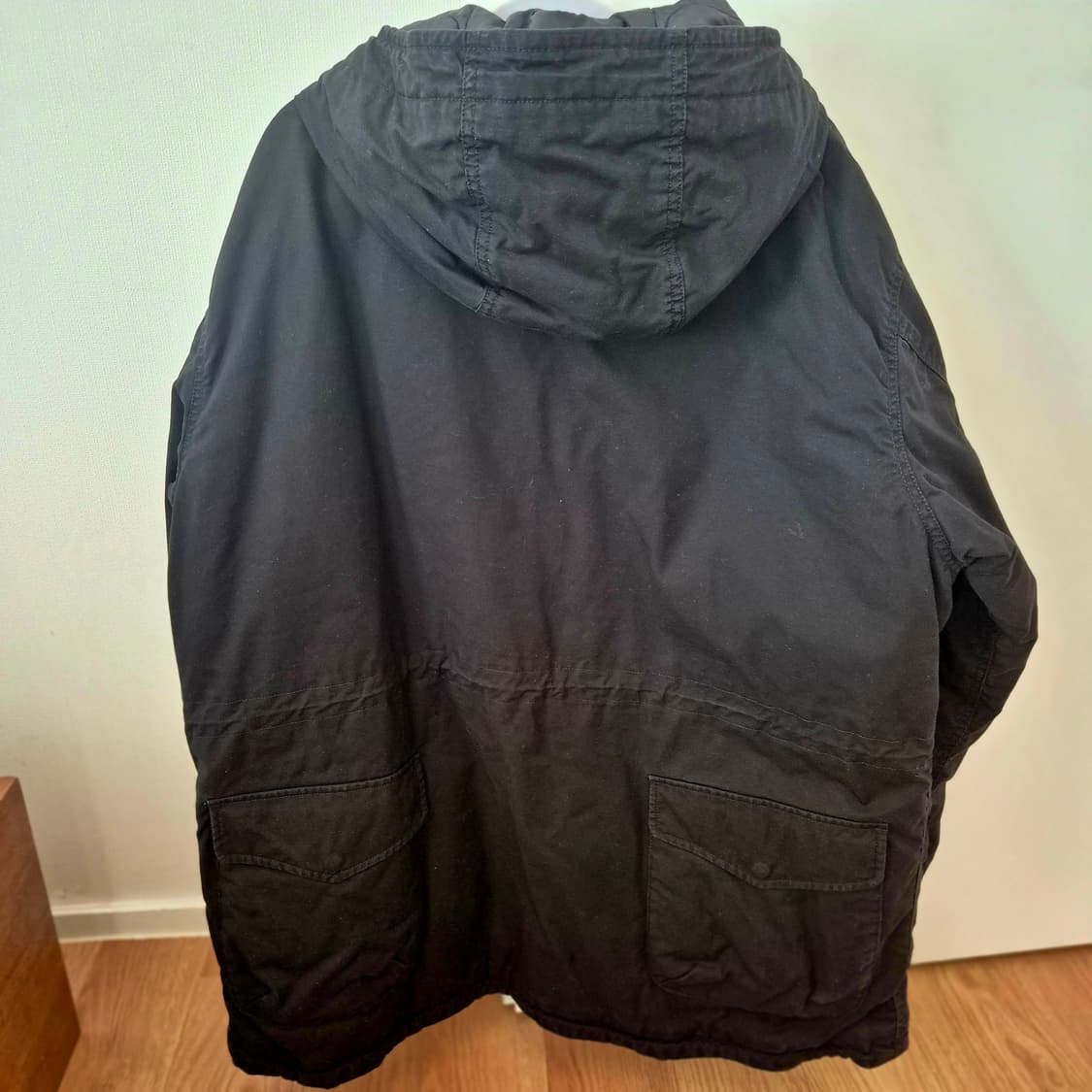 유니클로 U × Engineered Garments 후드 점퍼 (블랙)  상품이미지4