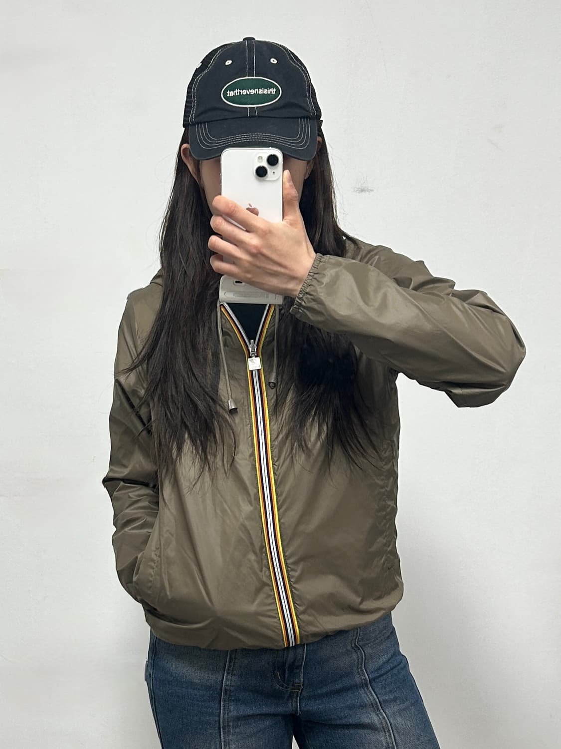 까웨 카모/탄 컬러 리버시블 바람막이 자켓 상품이미지2