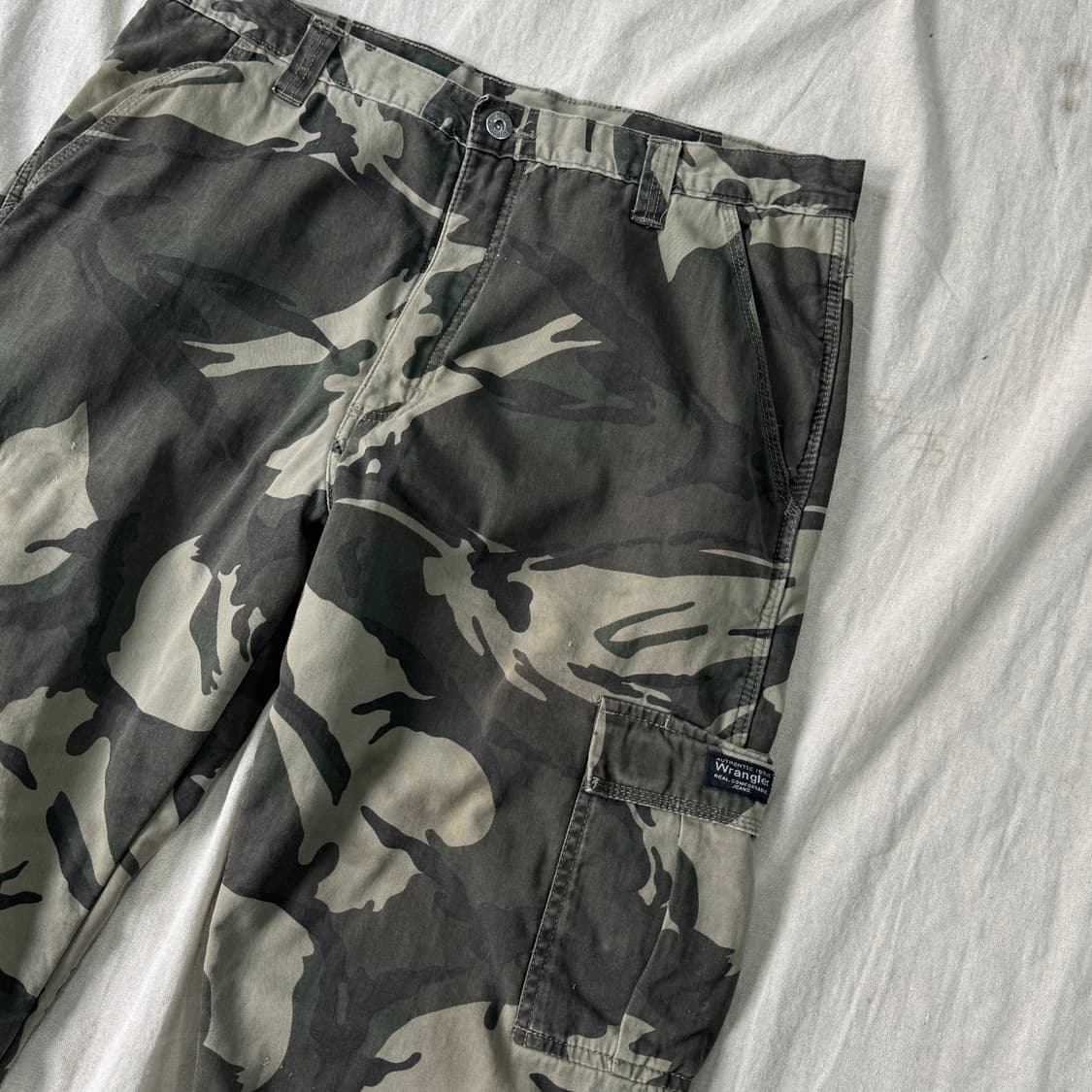 랭글러 기모 카모 카고팬츠 34 상품이미지2