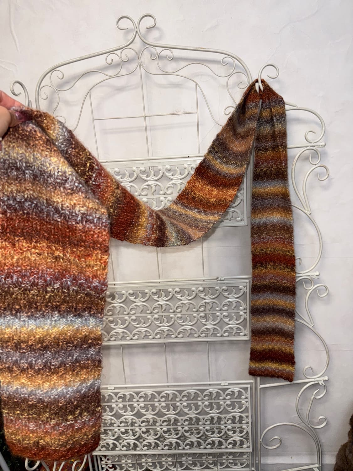 Mixed brown bohemian hippie muffler 상품이미지1