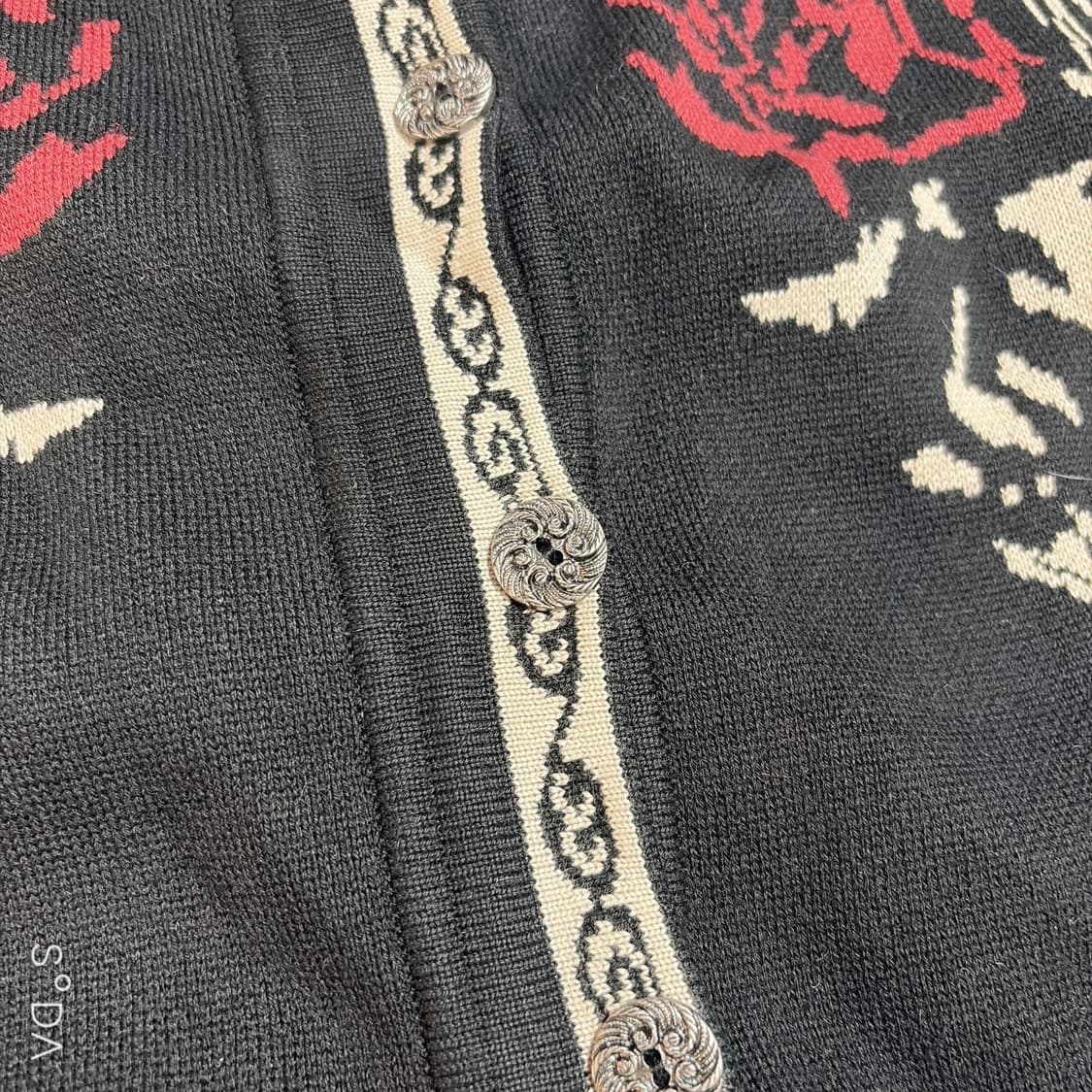 미스치프 로즈 자카드 숏슬리브 가디건 상품이미지5