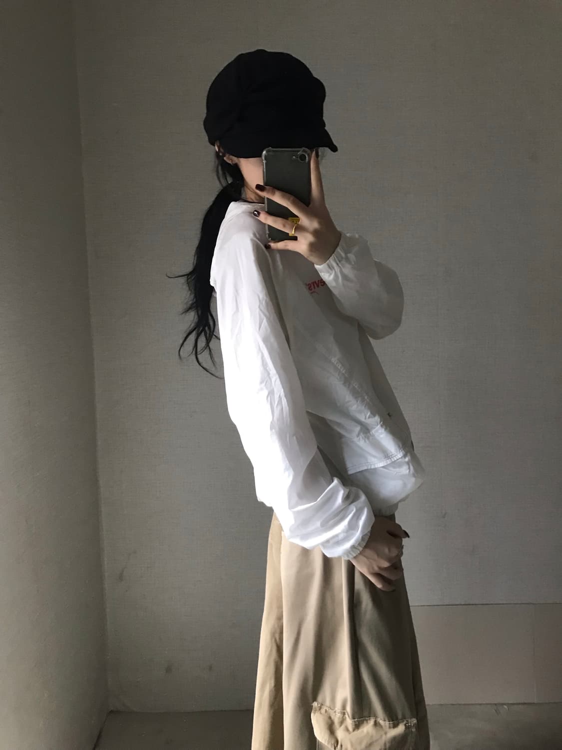 리바이스 화이트 후드 바람막이 상품이미지2