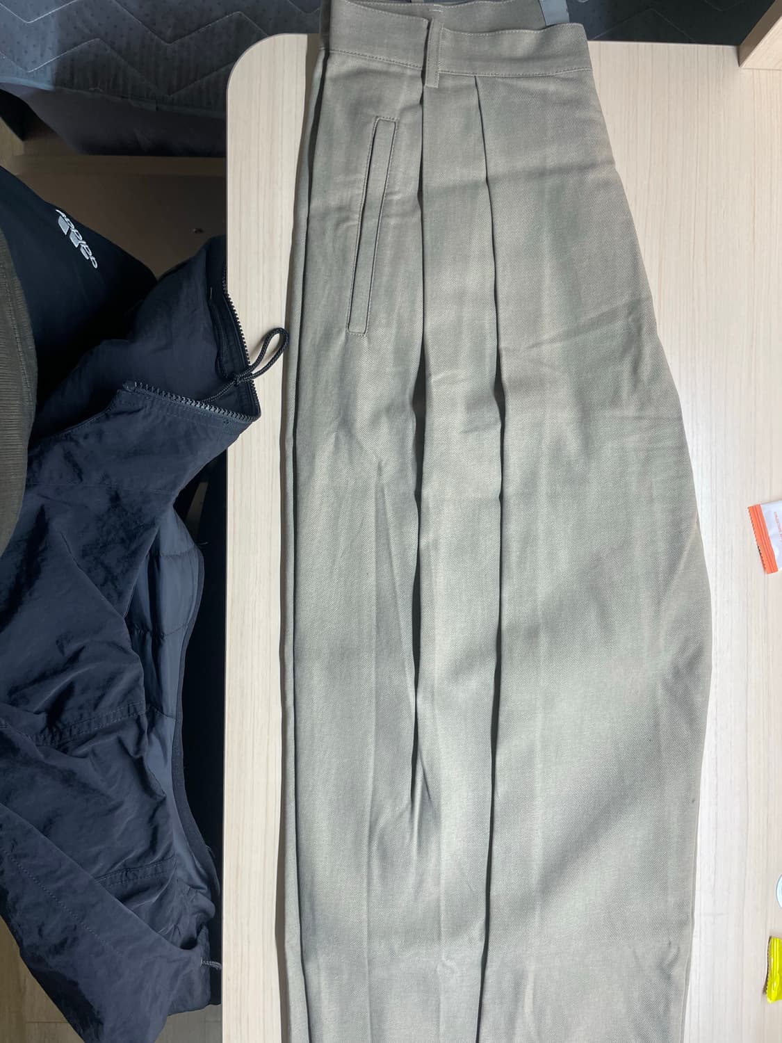 비긴 202 코튼 도비 팬츠 워시드 베이지 2 상품이미지2