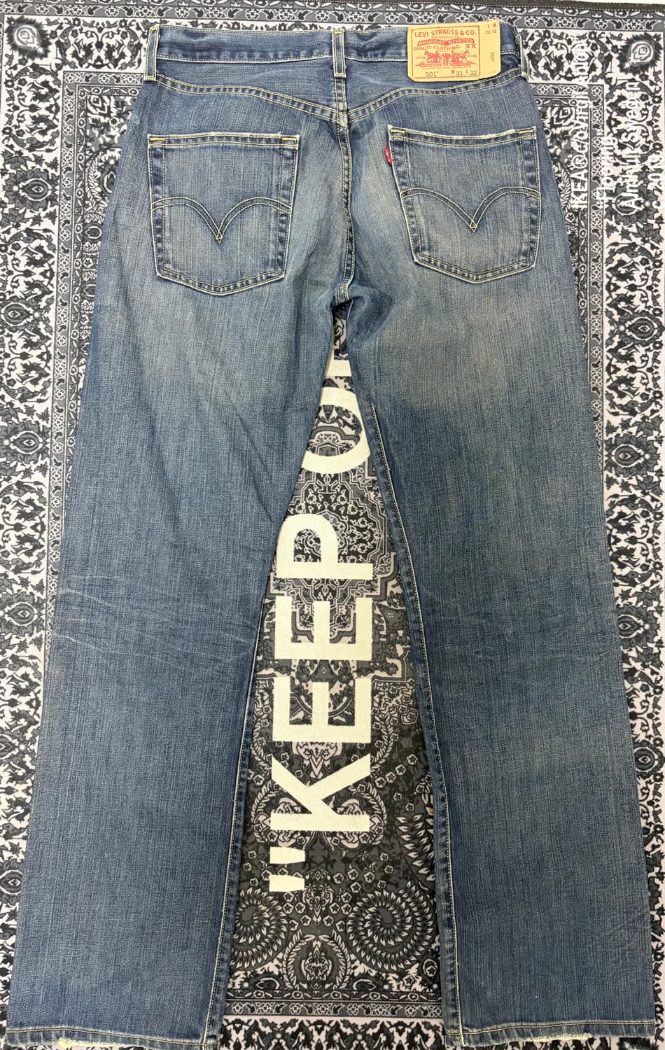 리바이스 501 중청 데님 31/32 상품이미지3