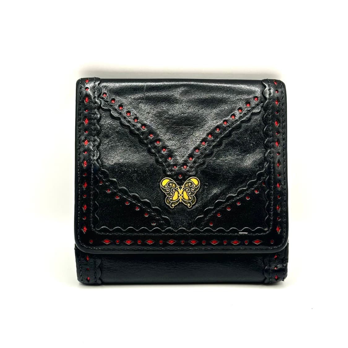 Annasui Lace punching black wallet. 상품이미지1