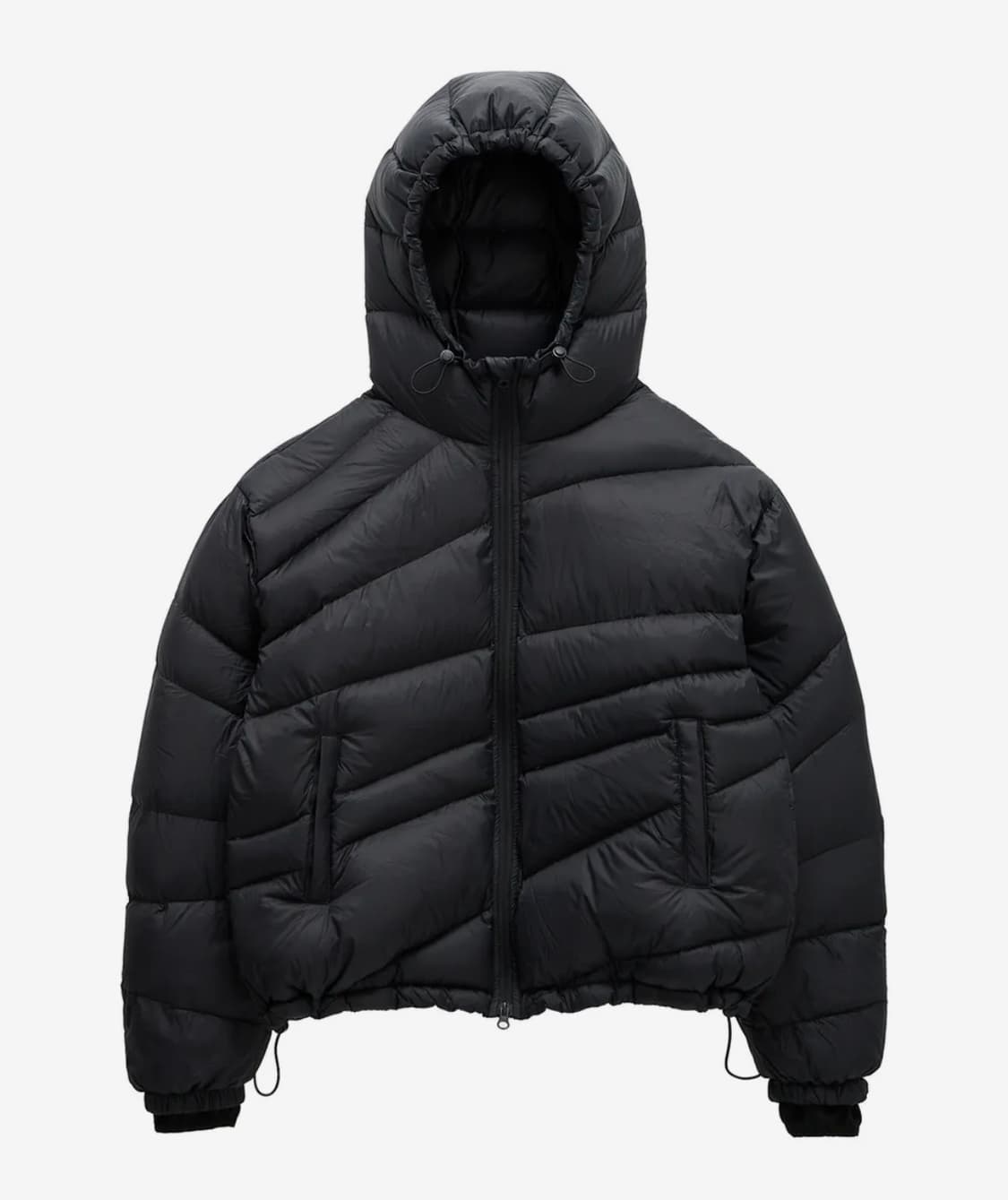 밈더워드로브 라이닝 다운 점퍼 블랙 1 상품이미지2
