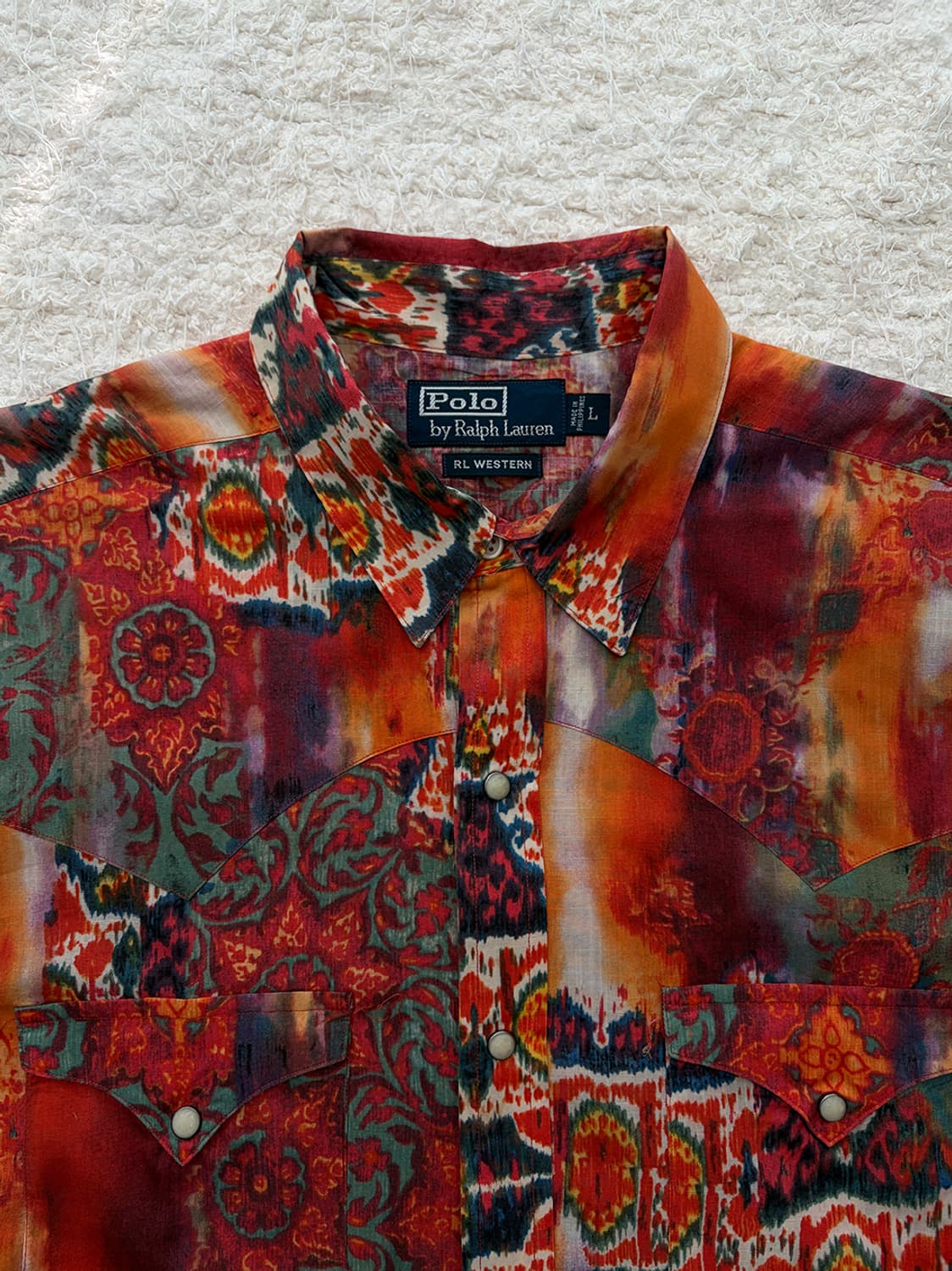 90s 폴로 랄프로렌 웨스턴 셔츠 상품이미지4