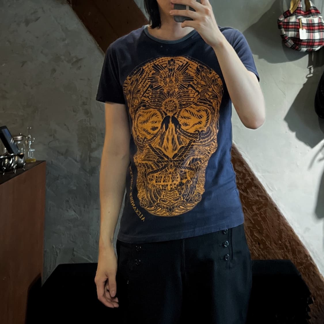 알렉산더 맥퀸 스컬 프린트 링거티 상품이미지2