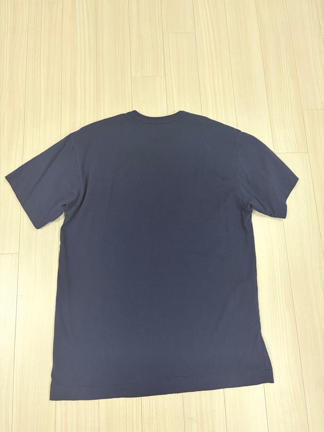 꼼데가르송 네이비 더블와펜 반팔티, L사이즈 상품이미지2