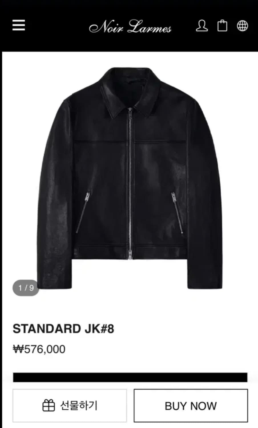 느와르 라르메스 STANDARD JK #8 46사이즈 상품이미지1