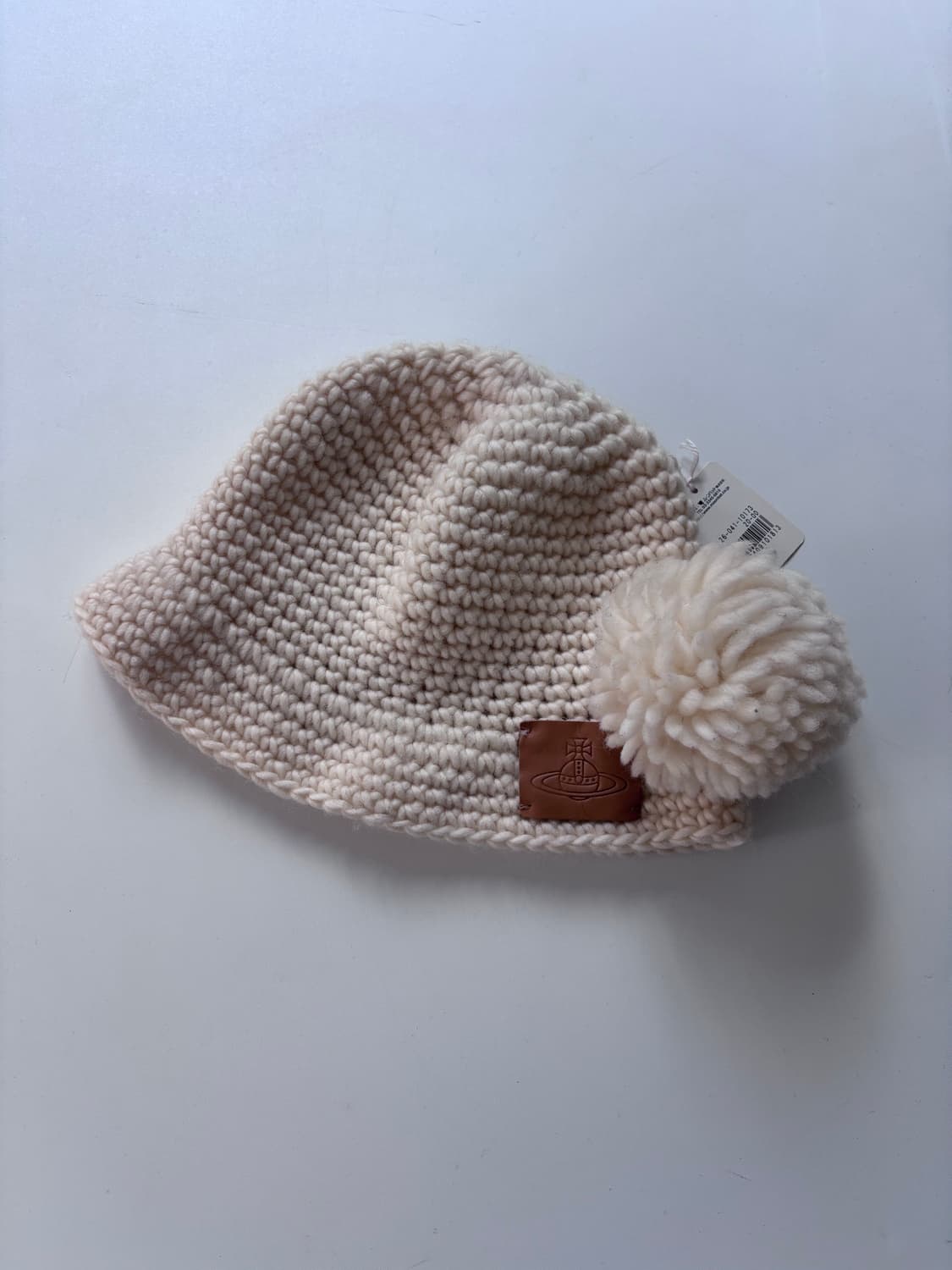 비비안웨스트우드 아이보리 울 버킷햇 상품이미지1