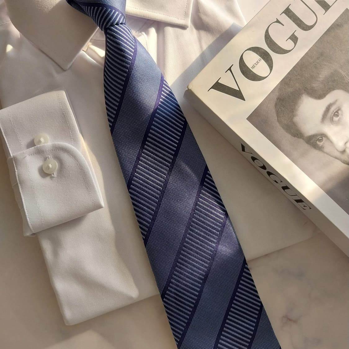 트루사르디 실크 스트라이프 자카드 넥타이 9.4cm A+등급 K1294
 상품이미지8