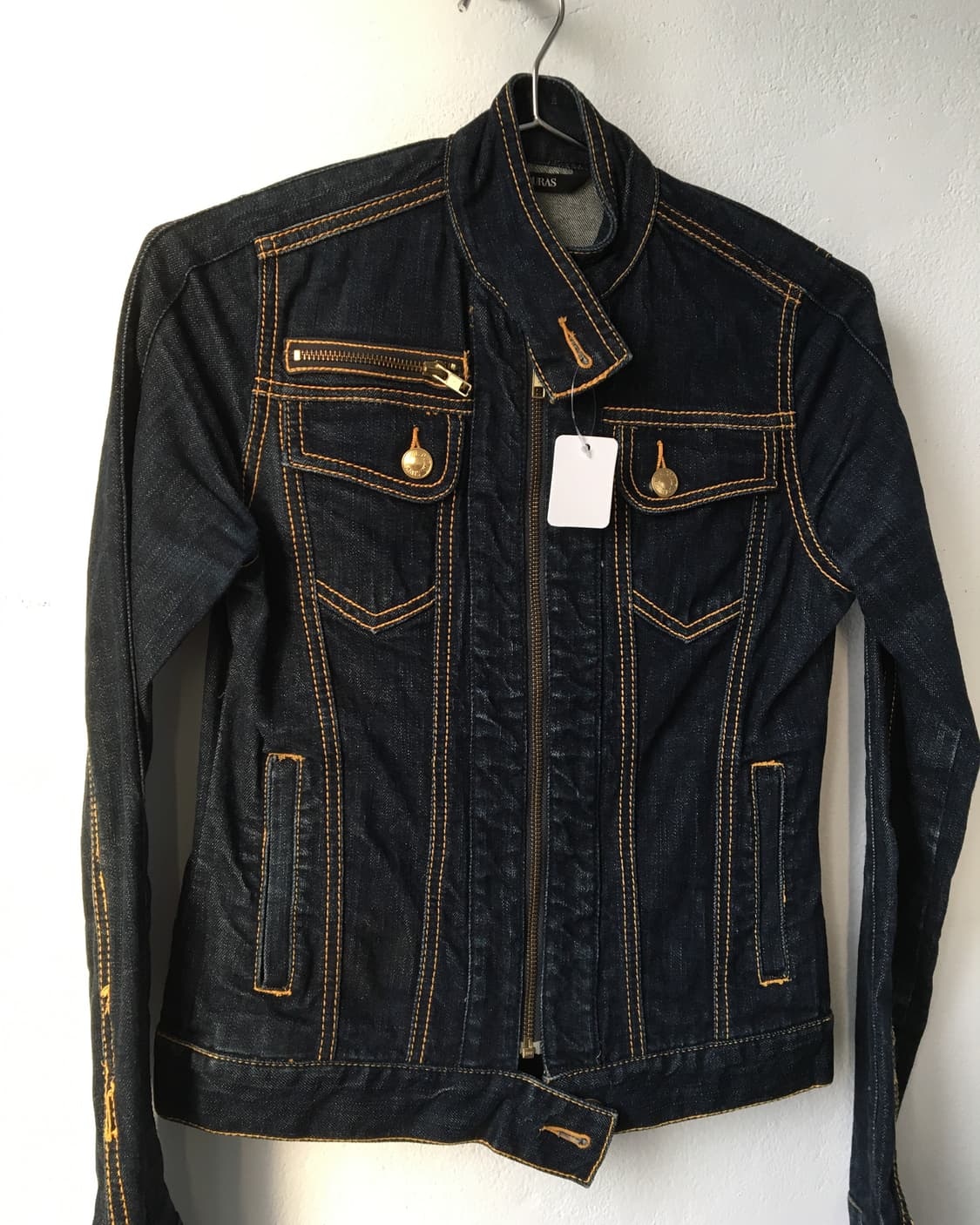 Stitch point high neck denim jacket 상품이미지5