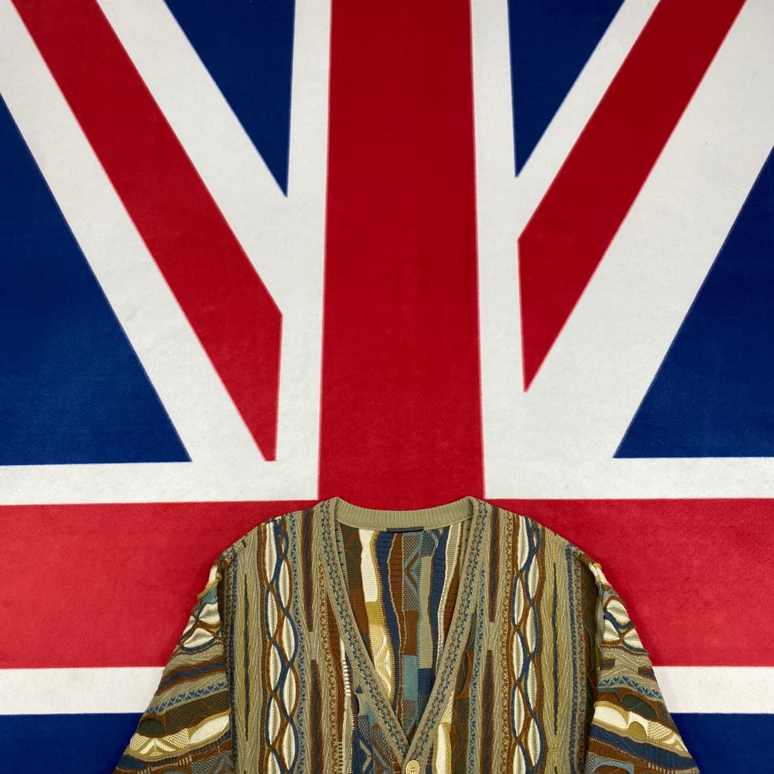 빈티지 케이블 가디건 실측 L  상품이미지2