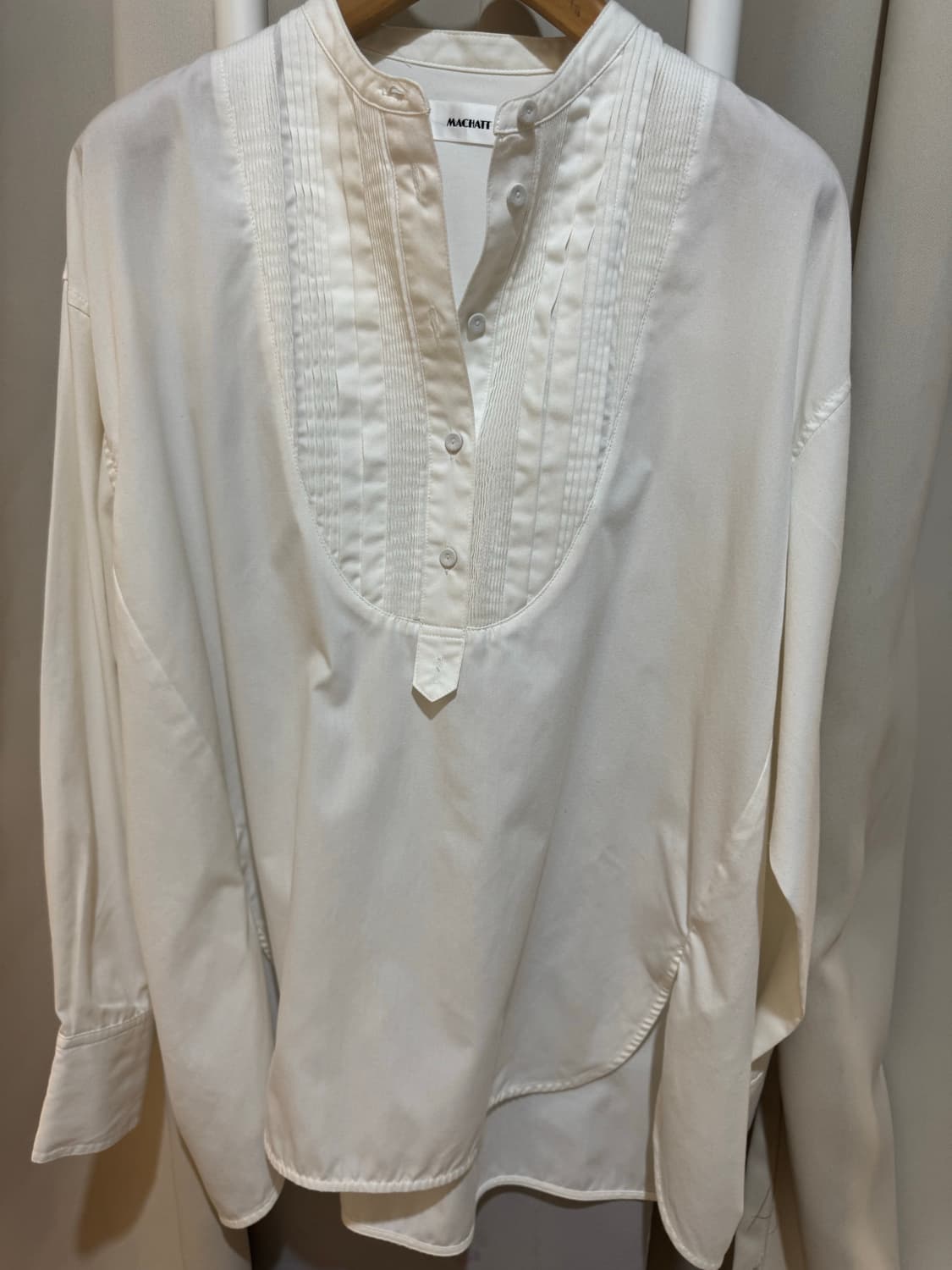 machatt 노카라 드레이프드레스 셔츠  상품이미지2