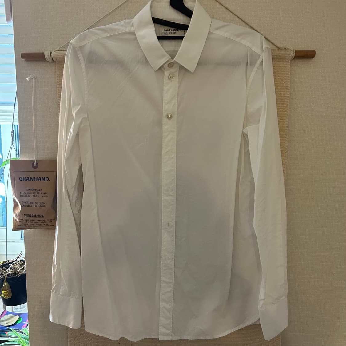 생로랑 기본 화이트 셔츠 상품이미지2