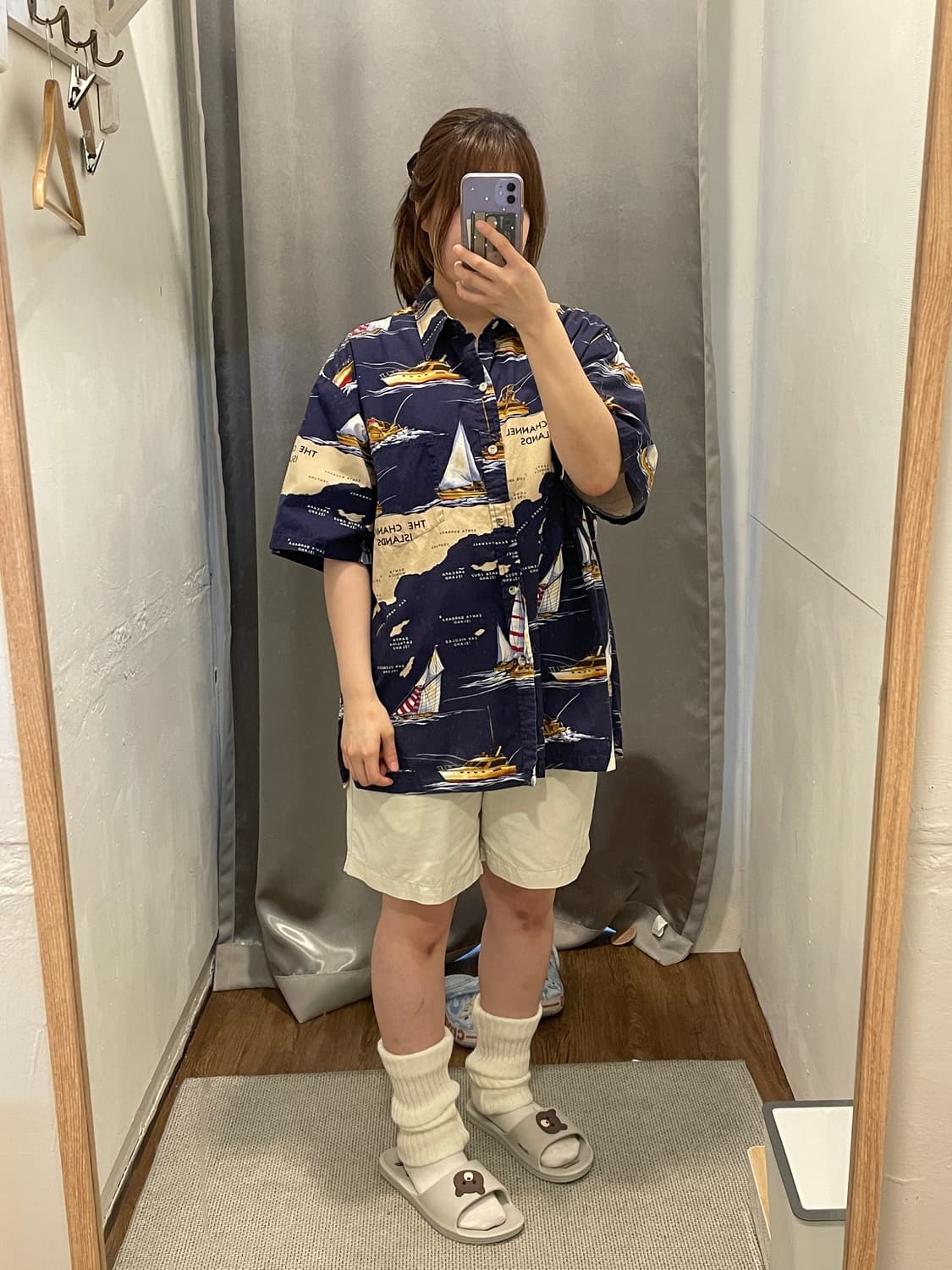 VTG 돛단배 하와이안 셔츠 상품이미지2