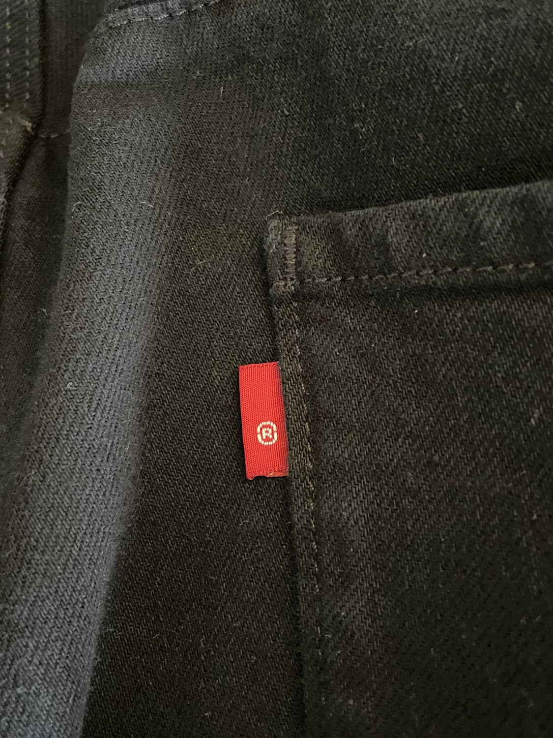 리바이스 프리미엄 LEJ570 블랙 데님 반바지 컷오프(Blank Tap 상품이미지6