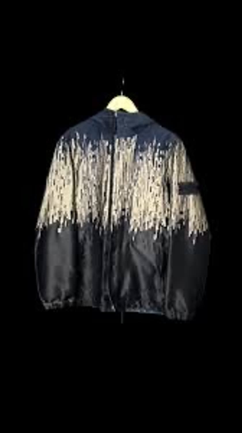 스톤아일랜드 쉐도우 리버시블 빅룸 자카드 자켓 L(105) 상품이미지8