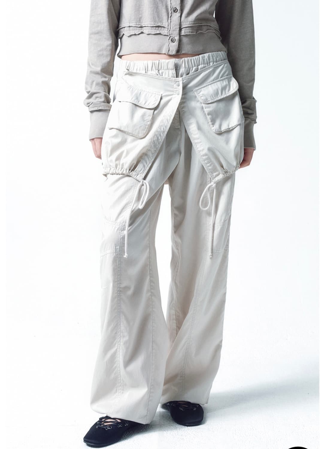 인사일런스 우먼 레이어드 파라슈트 팬츠 M 상품이미지1