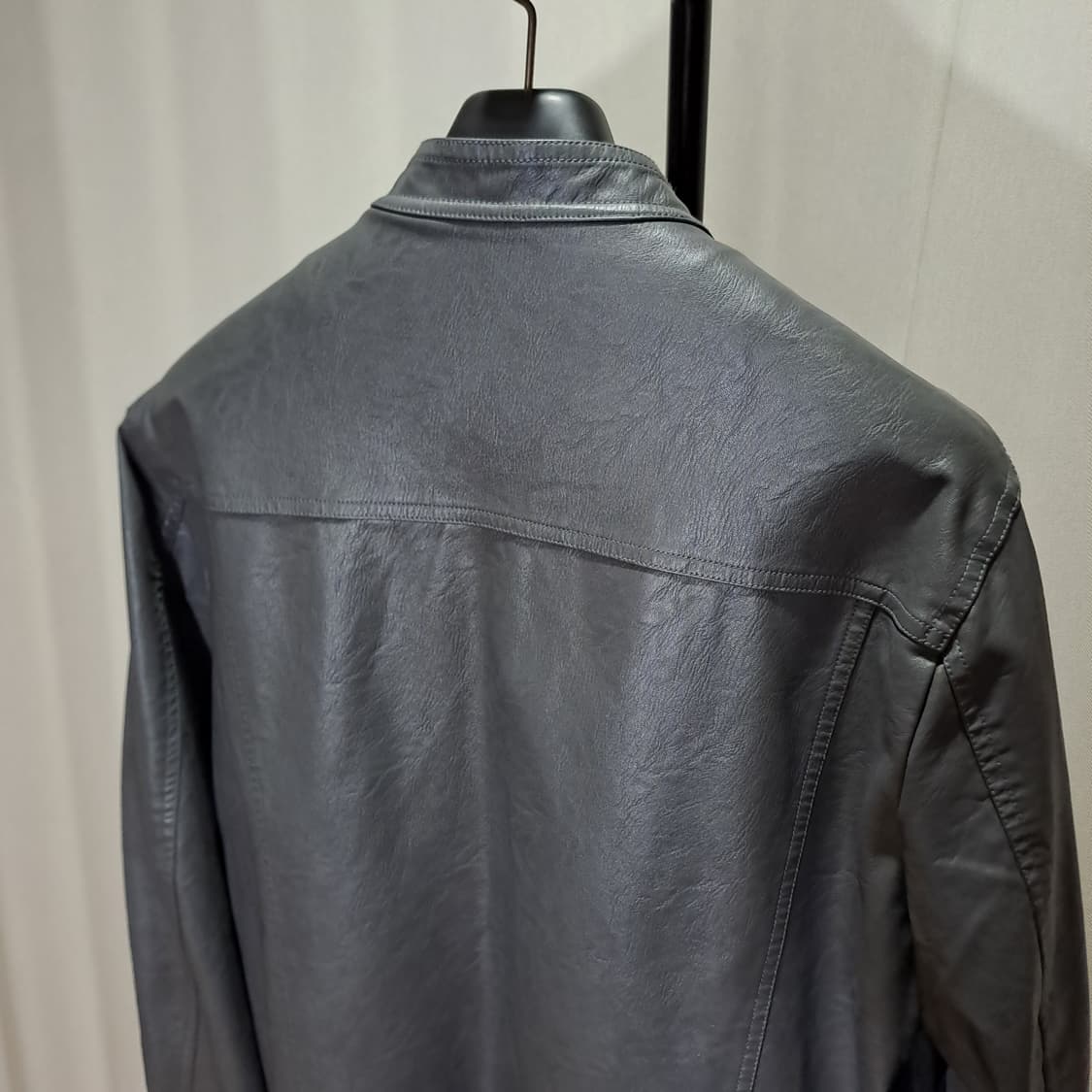 (택포) 빠니깔레 비건레더 싱글 자켓 L B507 상품이미지5