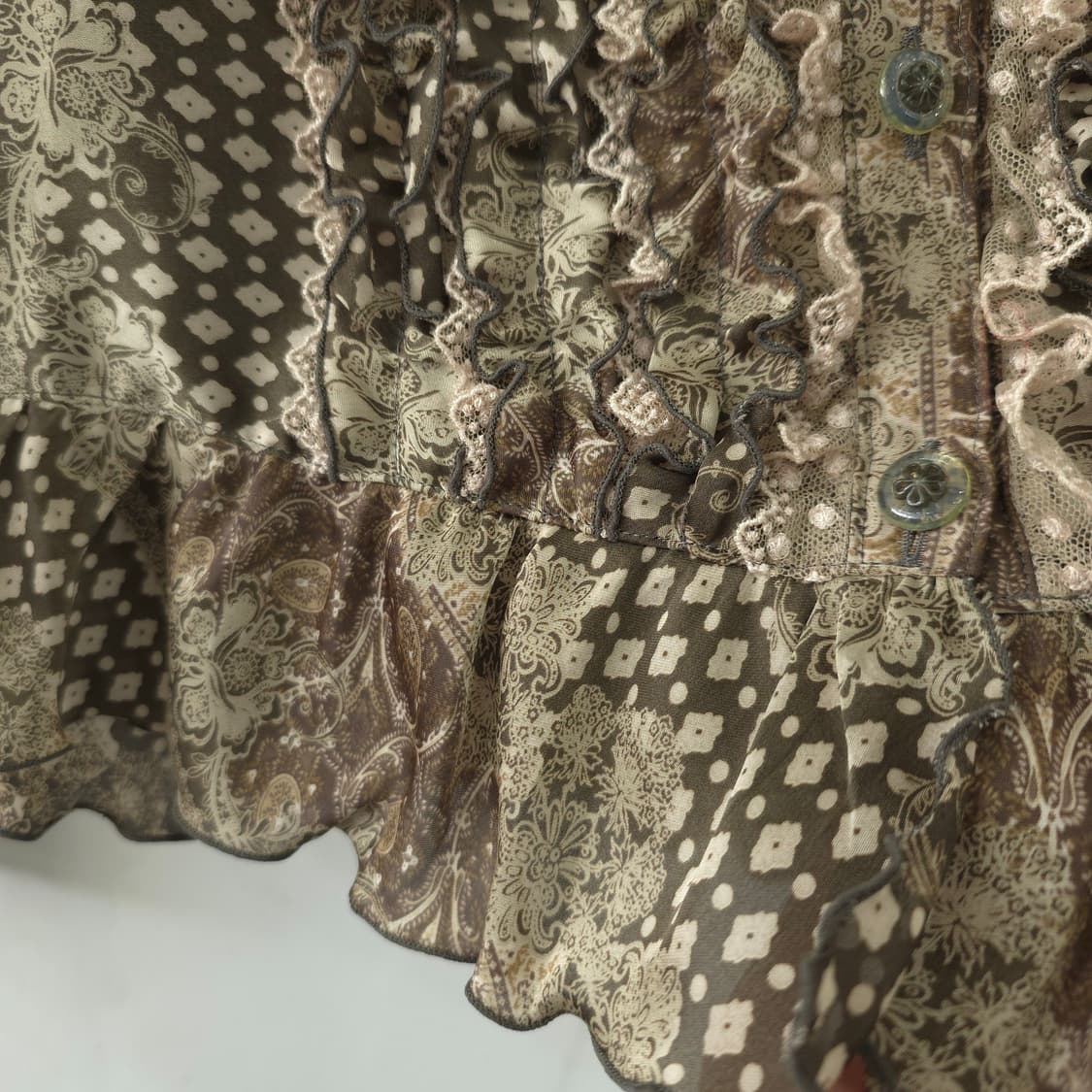 보헤미안 프릴 레이스 블라우스 상품이미지7