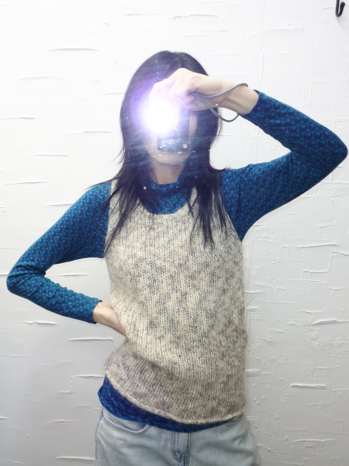 Ivory knit vest 상품이미지2