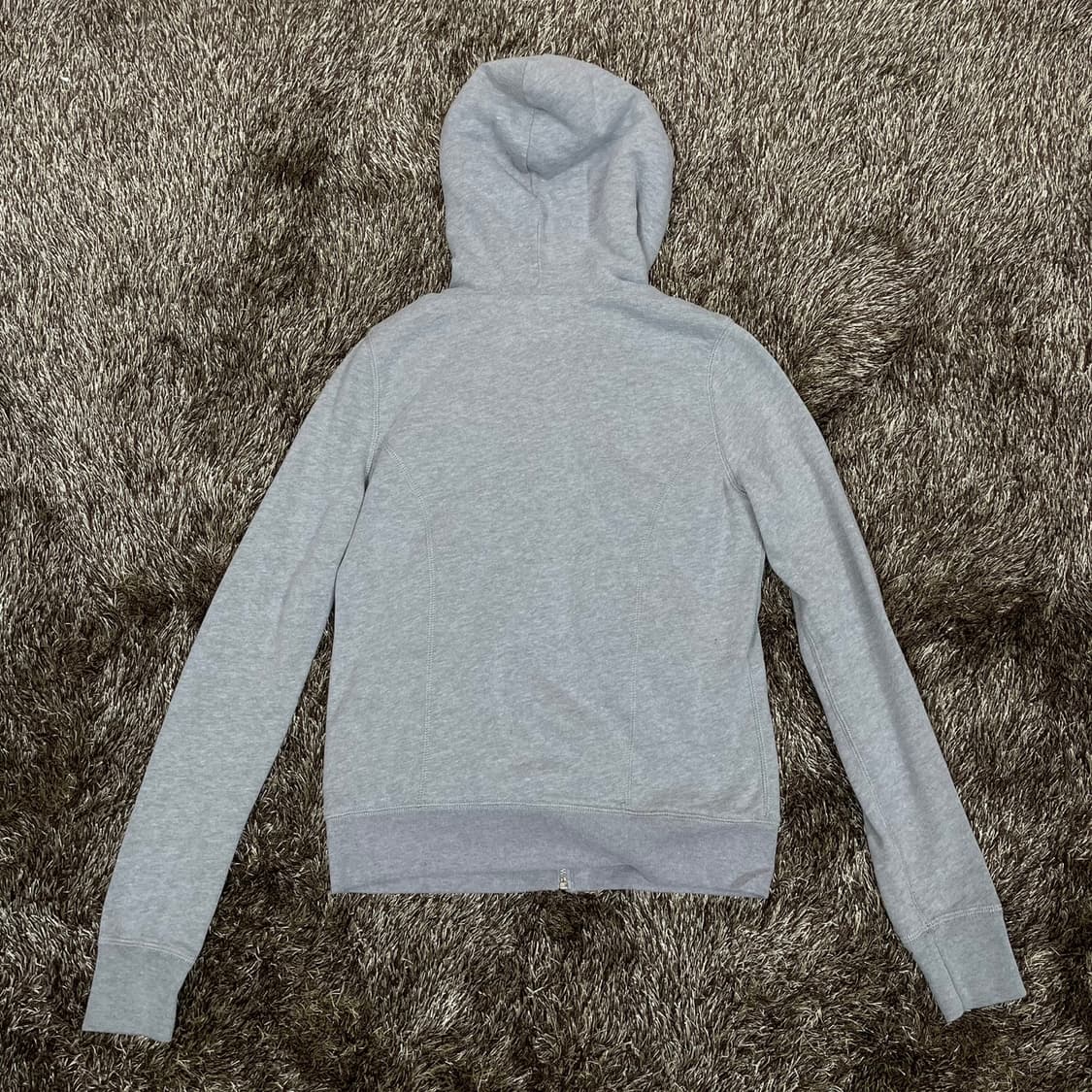 홀리스터 Hollister 그레이 양털 기모 후드집업 S 상품이미지5