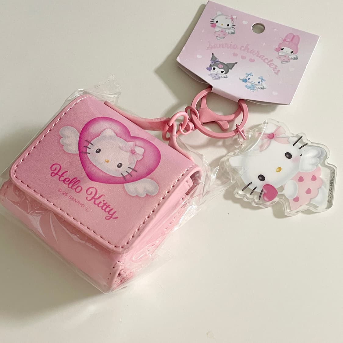 헬로키티 엔젤 에어팟 이어폰 케이스 파우치 키링 상품이미지2