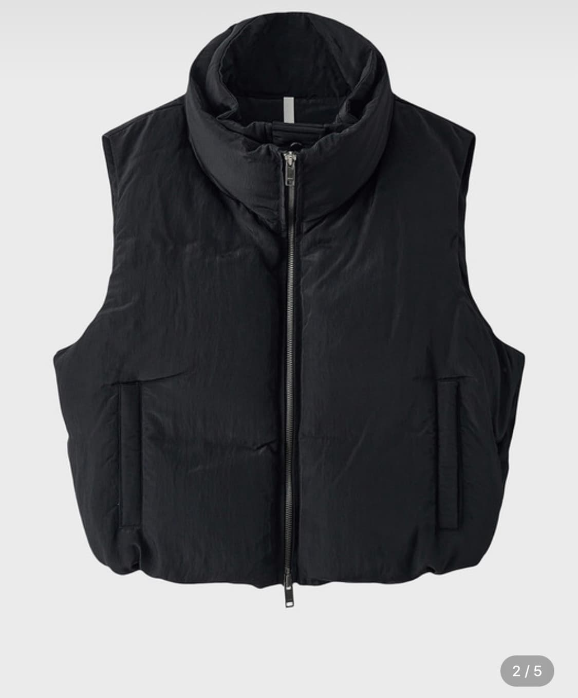 노이어 우먼 크롭 레이어드 푸퍼 베스트 상품이미지1