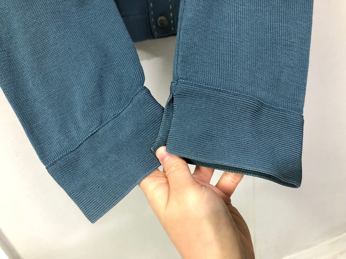 한섬 time 타임옴므 남성 코튼 니트 카라 가디건 _ 딥소라 105 상품이미지4